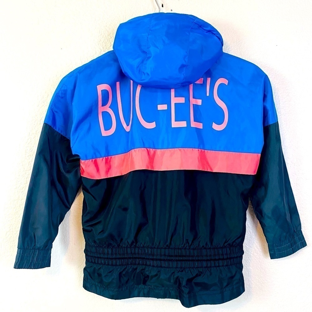 Buc-ee’s Youth Color Block Zip Up Hooded Windbreaker Size XS - Picture 1 of 5